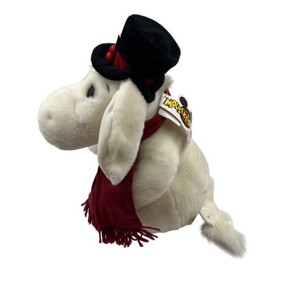 Walt Disney World Plush Eeyore Christmas Stuffed Animal - White 14” Winnie Pooh - Picture 2 of 10